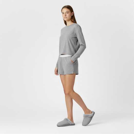 Jack Wills Mule Slippers Ladies Сиво 