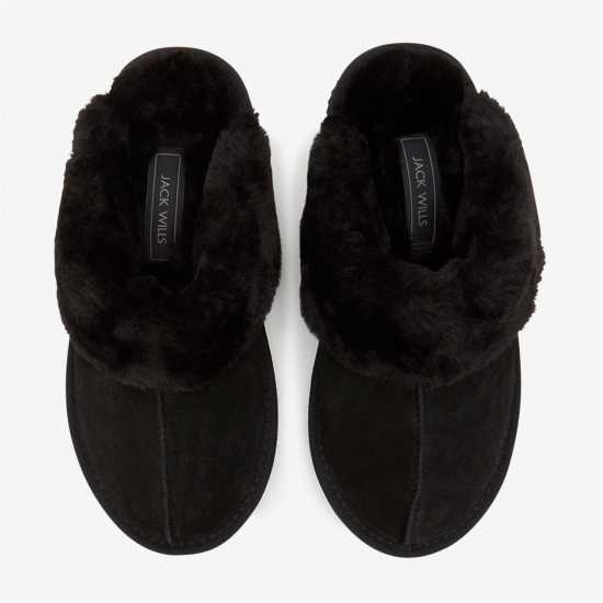 Jack Wills Mule Slippers Черно Чехли