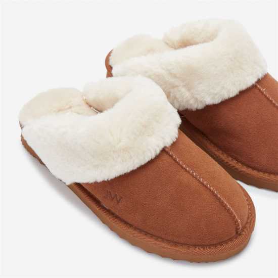 Jack Wills Mule Slippers Кафяво Чехли