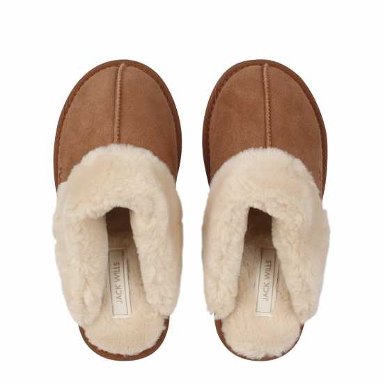 Jack Wills Mule Slippers Кафяво Чехли