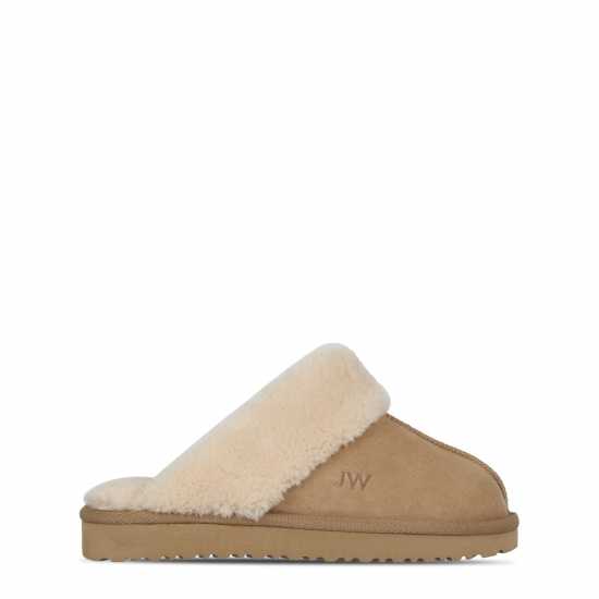 Jack Wills Mule Slippers Ladies Пясък Jack Wills Mule Slippers Ladies Пясък