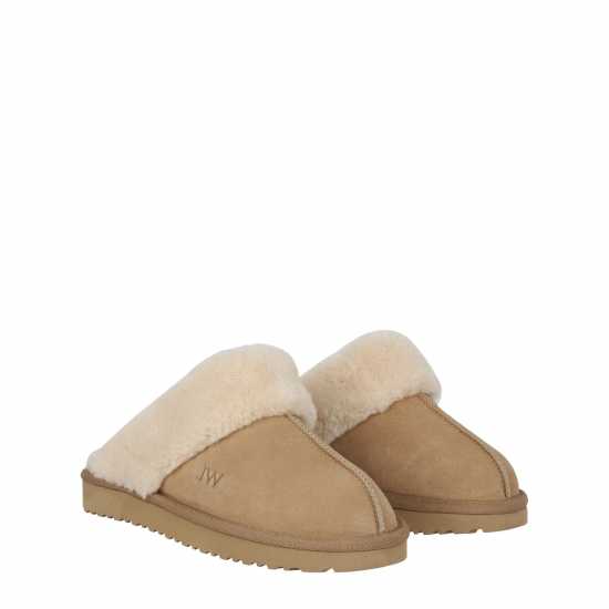 Jack Wills Mule Slippers Ladies Пясък Jack Wills Mule Slippers Ladies Пясък