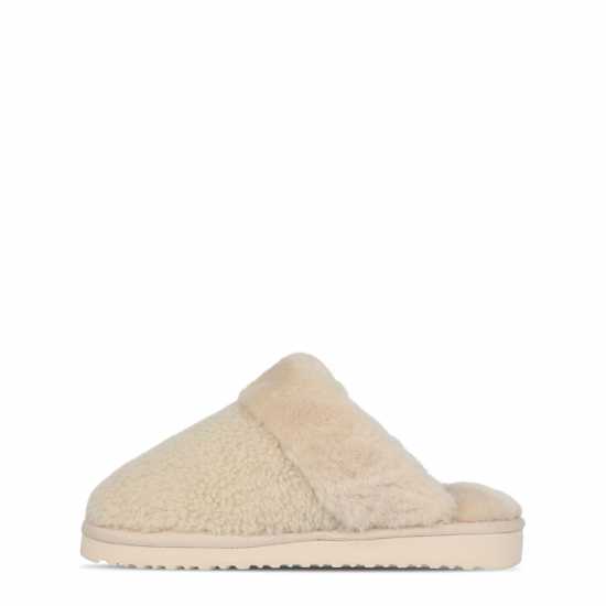Jack Wills Mule Slippers Ladies Крем Борг Jack Wills Mule Slippers Ladies Крем Борг