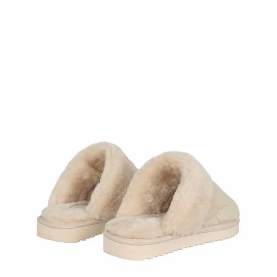 Jack Wills Mule Slippers Ladies Крем Борг Jack Wills Mule Slippers Ladies Крем Борг