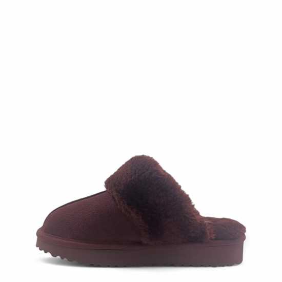 Jack Wills Mule Slippers Ladies Бордово Jack Wills Mule Slippers Ladies Бордово