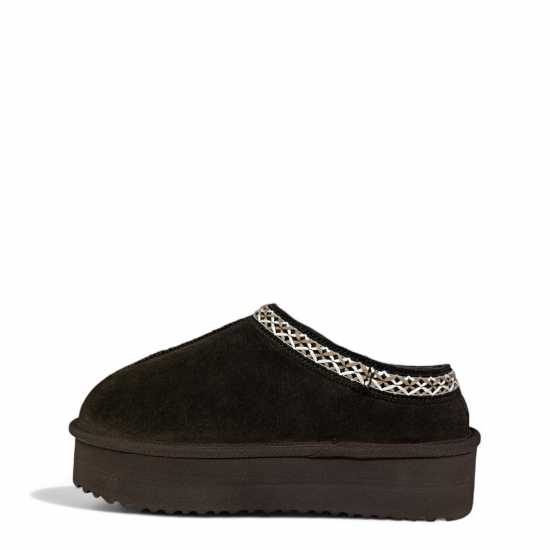 Jack Wills Platform Slip-On Snug Womens Шоколад Jack Wills Platform Slip-On Snug Womens Шоколад