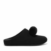 Fitflop Fitflop Chrissie Pom Ld10 All Black Чехли