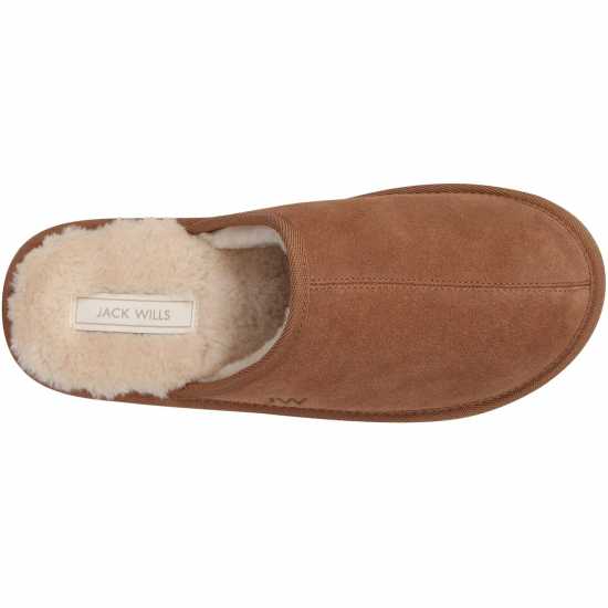 Jack Wills Mule Slippers Mens Кафяво 