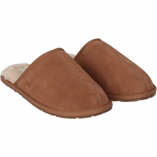 Jack Wills Mule Slippers Mens Кафяво 
