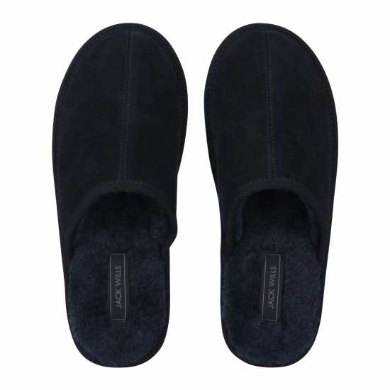 Jack Wills Mule Slippers Mens Морска синьо Jack Wills Mule Slippers Mens Морска синьо