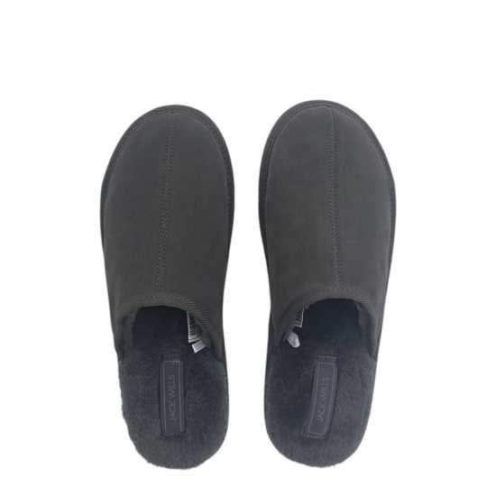Jack Wills Mule Slippers Mens Тъмносиво Jack Wills Mule Slippers Mens Тъмносиво