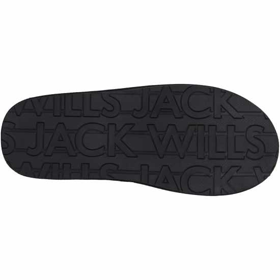 Jack Wills Mule Slippers Black Чехли