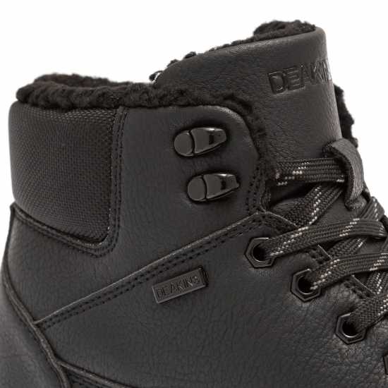 Nicholas Deakins Hiking Boots Mens Черно/Бяло Мъжки боти и ботуши