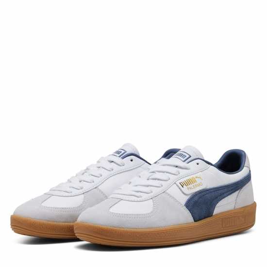Puma Мъжки Маратонки Palermo Mens Trainers Бяло/Синьо 