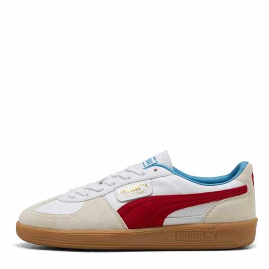Puma Мъжки Маратонки Palermo Mens Trainers Бяло/Червено 