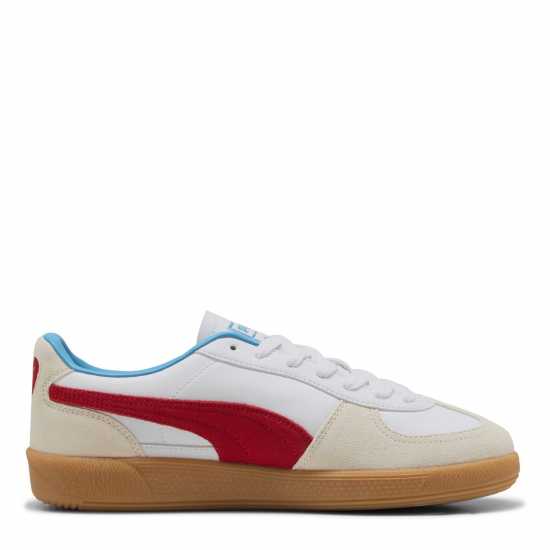 Puma Мъжки Маратонки Palermo Mens Trainers Бяло/Червено 