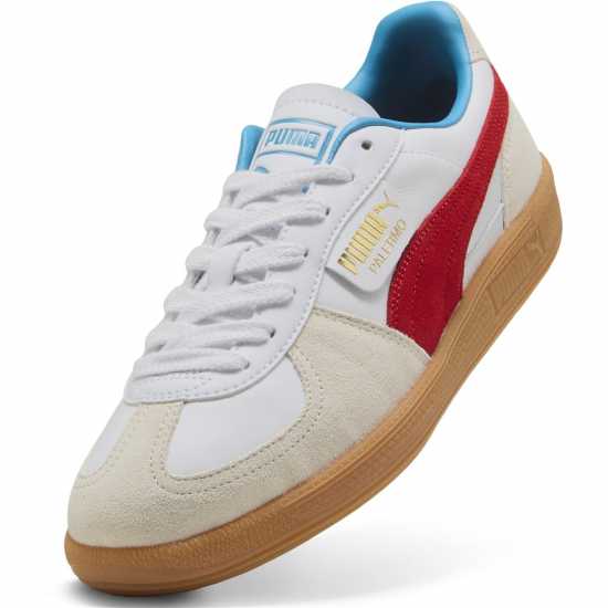 Puma Мъжки Маратонки Palermo Mens Trainers Бяло/Червено 