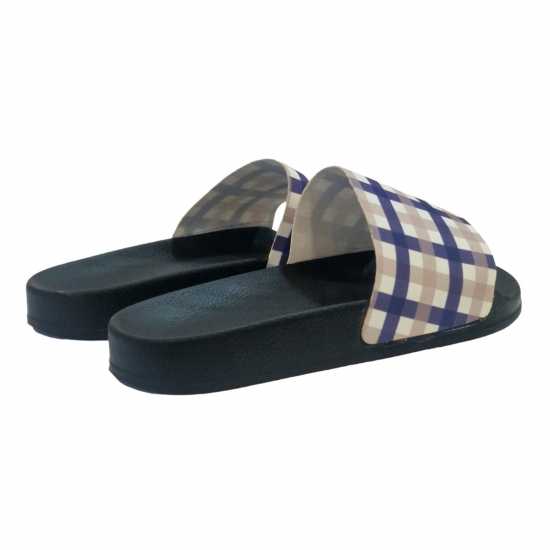 Чехли Fabric Мъжки Джапанки Check Sliders Mens Fabric Мъжки Джапанки Check Sliders Mens Чехли