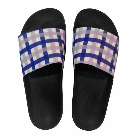 Чехли Fabric Мъжки Джапанки Check Sliders Mens Fabric Мъжки Джапанки Check Sliders Mens Чехли