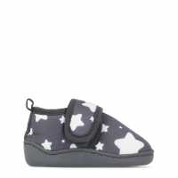 Fabric Slippers Infants Сиво Чехли