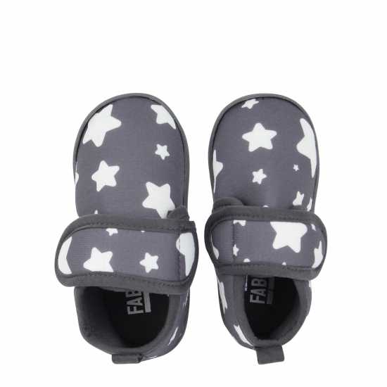 Чехли Fabric Slippers Infants Сиво Fabric Slippers Infants Сиво Чехли