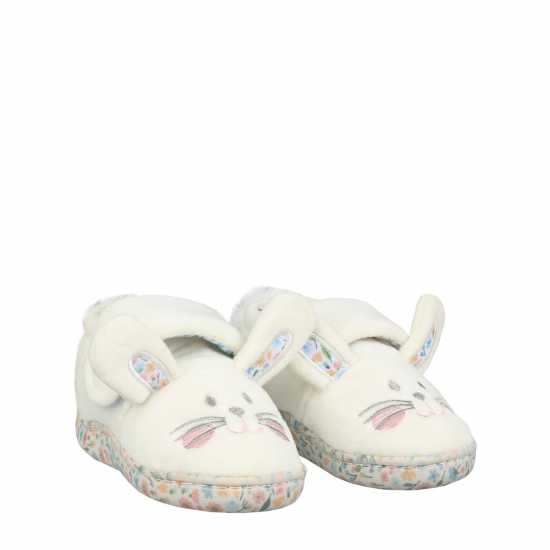 Fabric Slippers Infants Крем Чехли