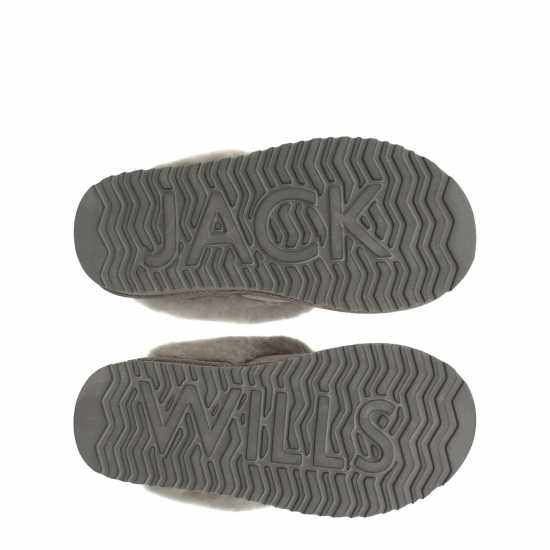 Jack Wills Mule Slipper Childrens Сиво Jack Wills Mule Slipper Childrens Сиво