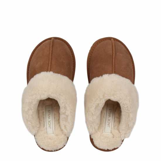 Jack Wills Mule Slipper Childrens Кафяво 