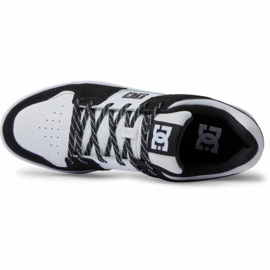 Dc Мъжки Скейт Маратонки Cure Low Skate Shoes Mens Бяло/Черно Мъжки скейт обувки
