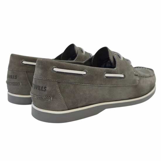Мъжки обувки Jack Wills Leather Boat Shoes Grey Jack Wills Leather Boat Shoes Grey Мъжки обувки