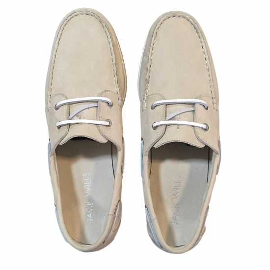 Мъжки обувки Jack Wills Leather Boat Shoes Sand Jack Wills Leather Boat Shoes Sand Мъжки обувки