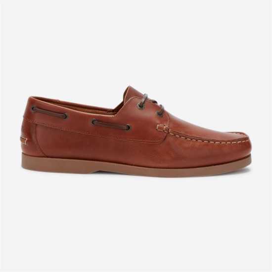 Jack Wills Leather Boat Shoes Кафяво Мъжки обувки