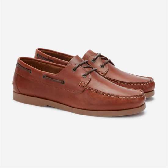 Jack Wills Leather Boat Shoes Кафяво Мъжки обувки