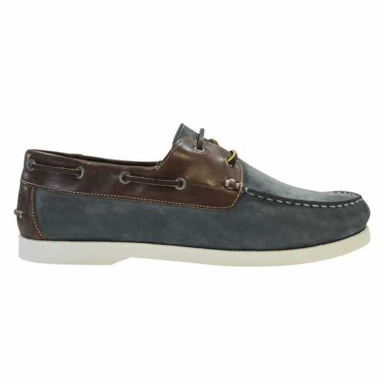 Jack Wills Leather Boat Shoes Blue Мъжки обувки