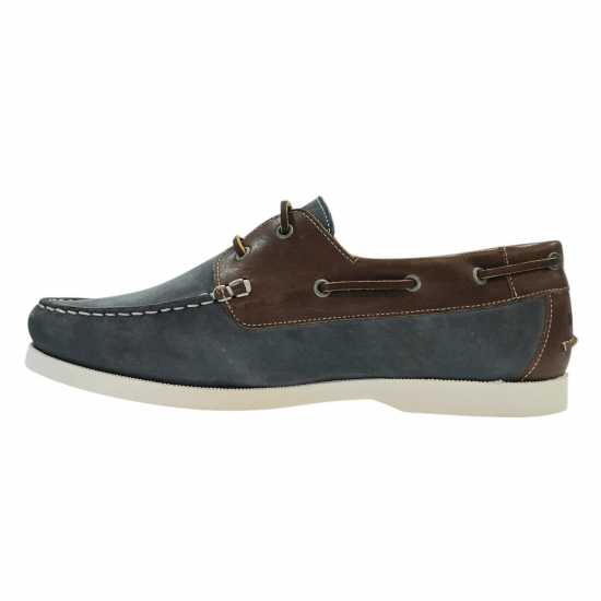 Jack Wills Leather Boat Shoes Blue Мъжки обувки