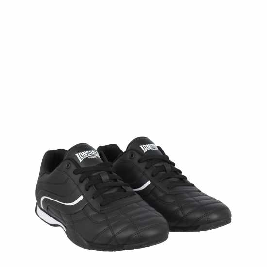 Lonsdale Camden Trainers Mens Черно/Бяло Мъжки маратонки