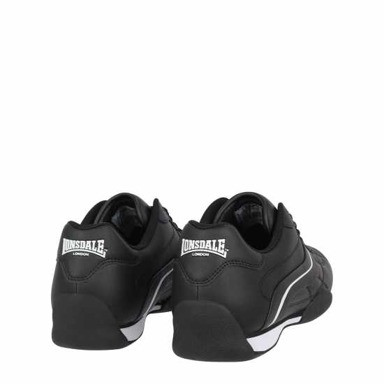 Lonsdale Camden Trainers Mens Черно/Бяло Мъжки маратонки