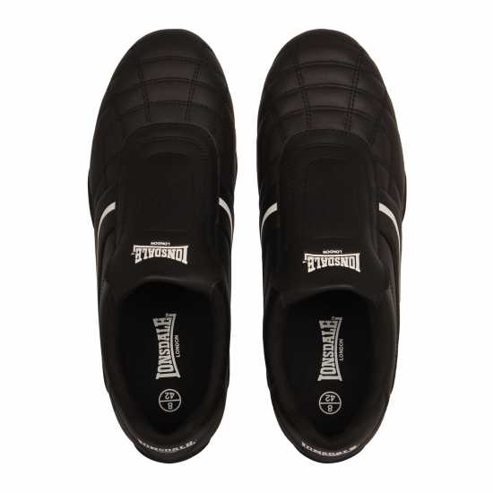 Lonsdale Camden Slip Trainers Mens Черно/Бяло Lonsdale Camden Slip Trainers Mens Черно/Бяло