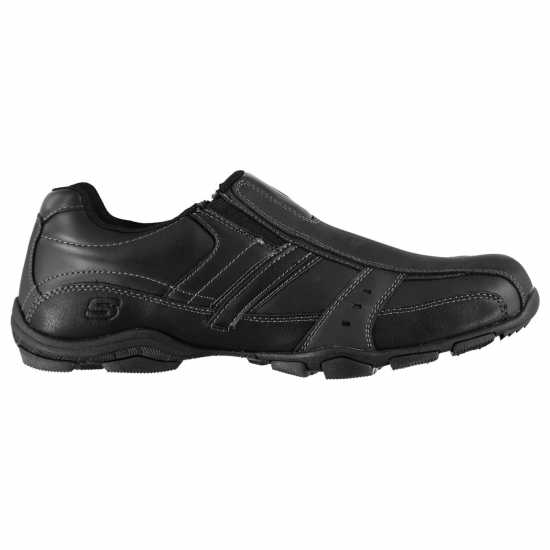 Skechers Marter Casual Slip On Shoes Mens Black Мъжки маратонки