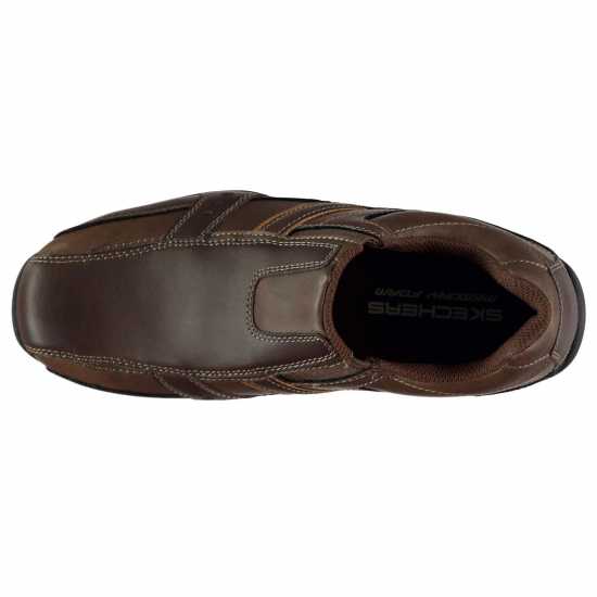 Skechers Marter Casual Slip On Shoes Mens Brown Мъжки маратонки