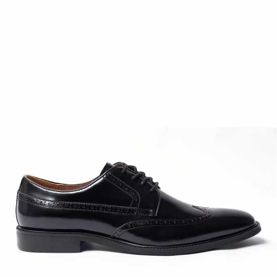 Мъжки обувки Giorgio Men Brogue Leather Oxford Shoes Черно Giorgio Men Brogue Leather Oxford Shoes Черно Мъжки обувки