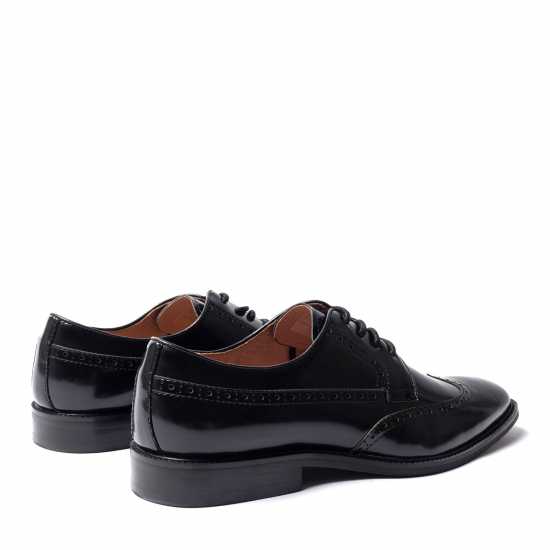 Мъжки обувки Giorgio Men Brogue Leather Oxford Shoes Черно Giorgio Men Brogue Leather Oxford Shoes Черно Мъжки обувки