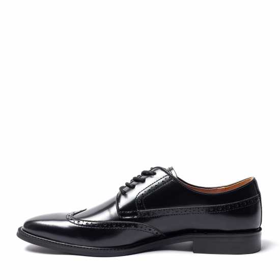 Мъжки обувки Giorgio Men Brogue Leather Oxford Shoes Черно Giorgio Men Brogue Leather Oxford Shoes Черно Мъжки обувки
