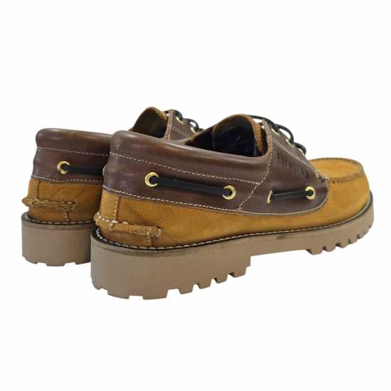Firetrap Мъжки Кожени Обувки Jose Shoes Mens Honey/Bourdaux Мъжки обувки