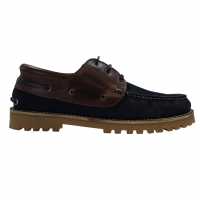 Firetrap Мъжки Кожени Обувки Jose Shoes Mens Navy/Brown Мъжки обувки