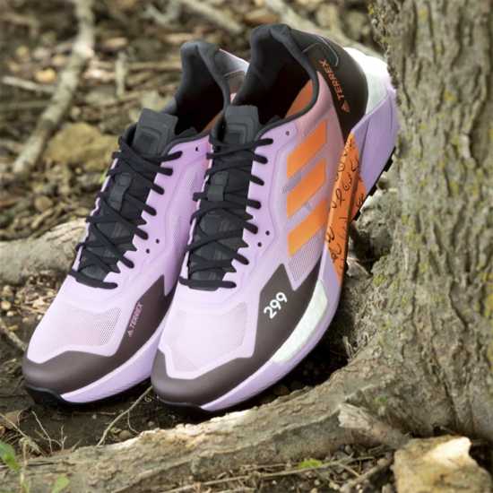 Adidas Маратонки За Бягане По Пътеки Terrex Agravic Ultra Trail Running Shoes Womens Blilil/Beaora Дамски маратонки
