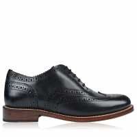 Sale Full Circle Brogue Shoes Black Мъжки обувки
