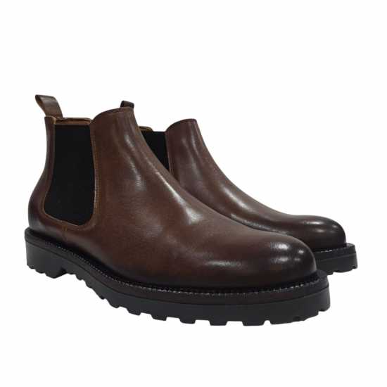 Ботуши С Ластик На Глезена Nicholas Deakins Deaks Republic Chelsea Boots Tan 