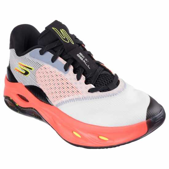 Skechers Basketball Float Low Trainer Mens Оранжево/Бяло Skechers Basketball Float Low Trainer Mens Оранжево/Бяло