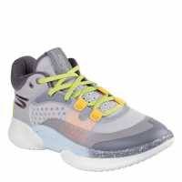 Skechers Basketball Skx Resagrip Trainers Mens Сиво/Бяло 